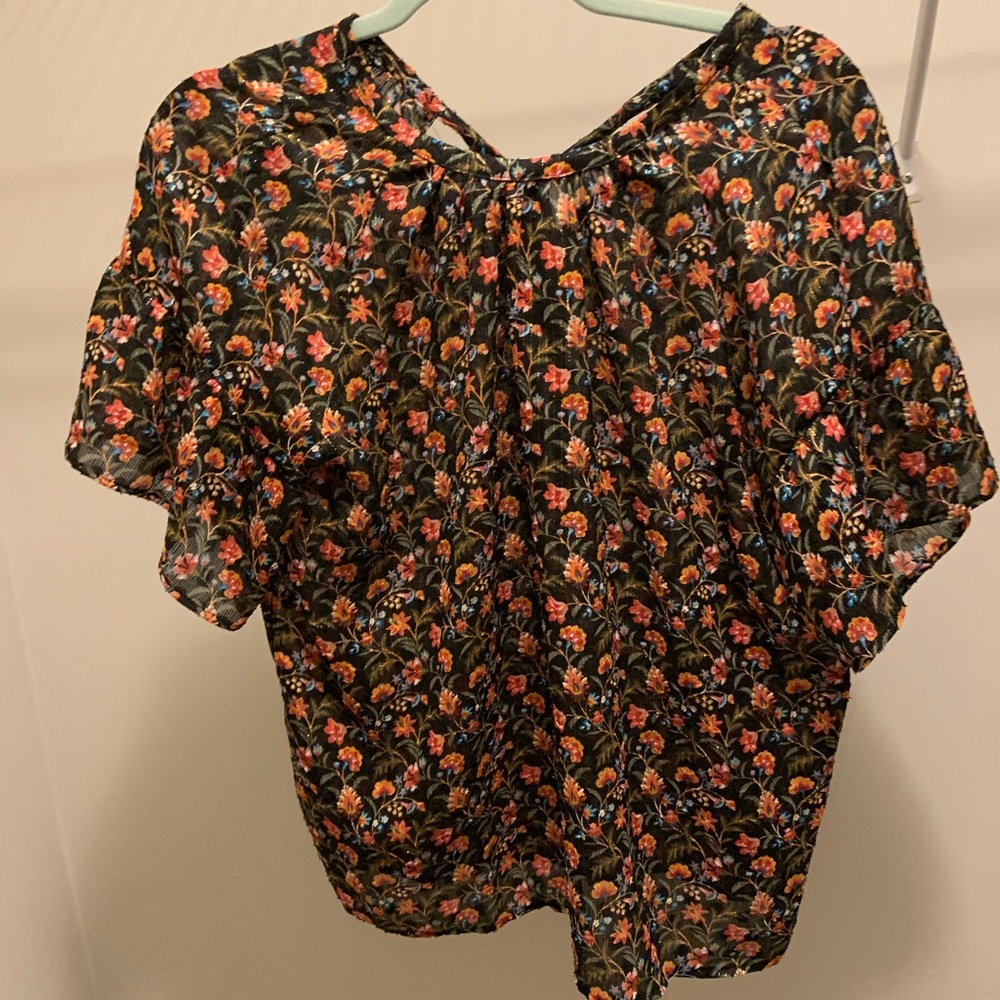 Chiffon ruffled blouse